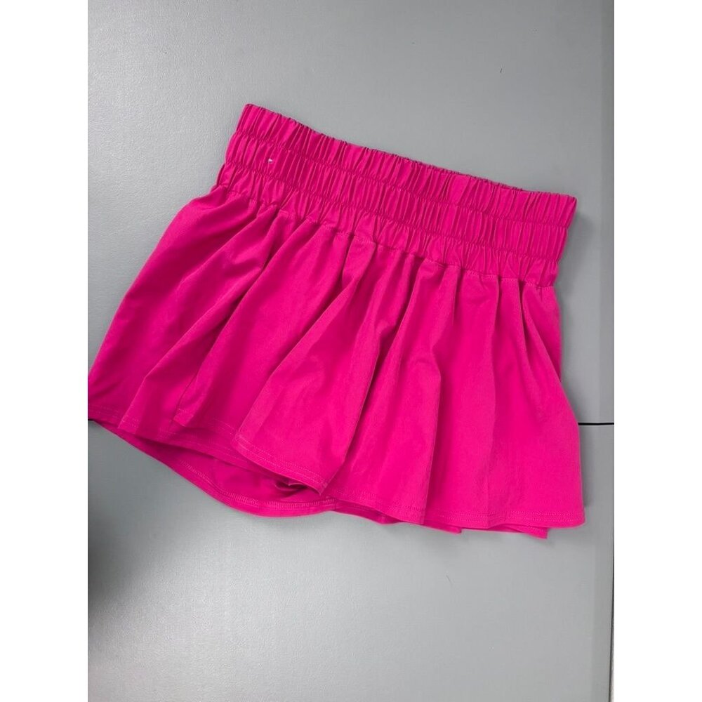 SSCO women's medium hot pink high waisted hybrid‎ skort tennis golf athleisure